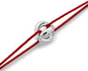 red interlaced cord bracelet le 3g